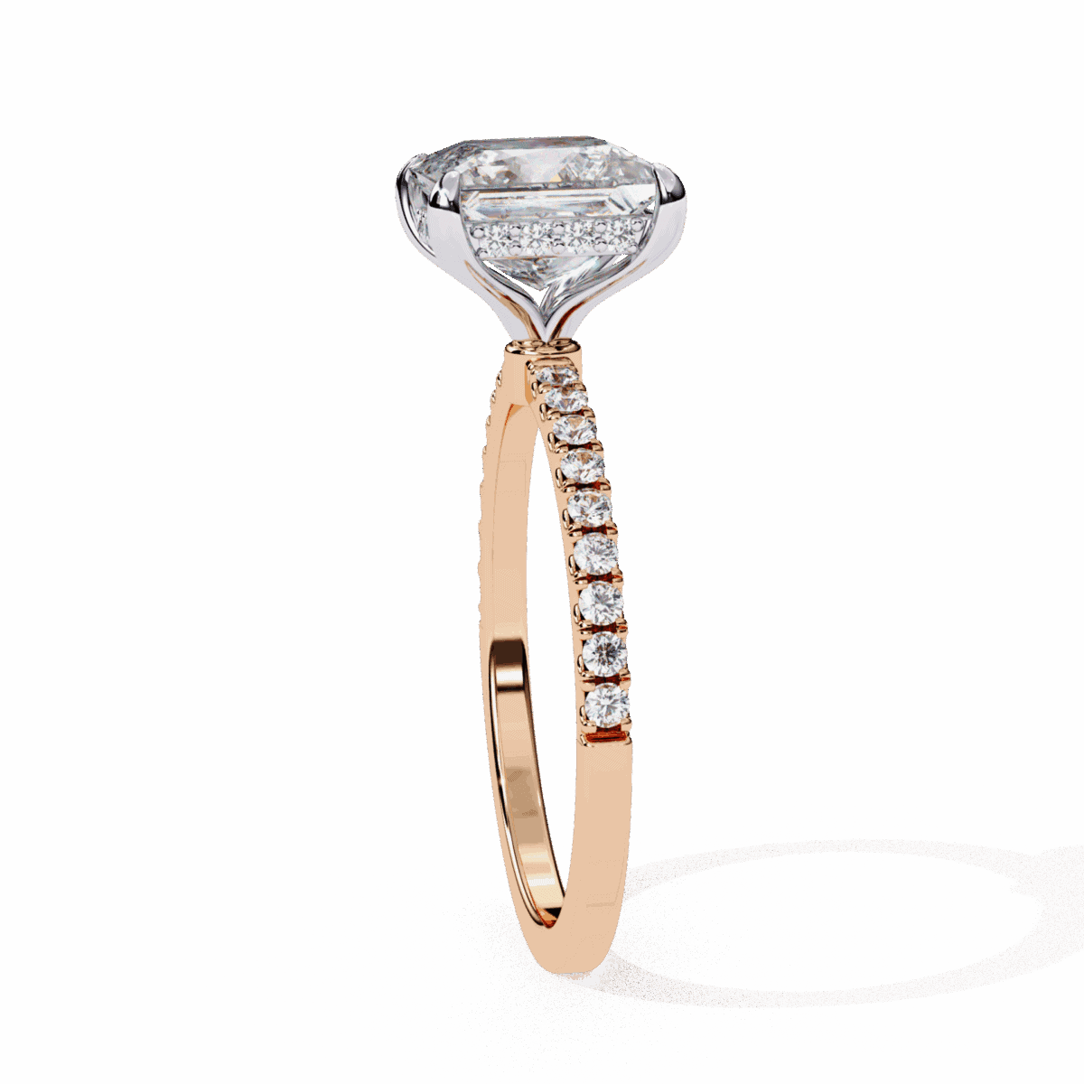 2.5 Carat Princess Cut Forevermore Solitaire Ring  Image 10