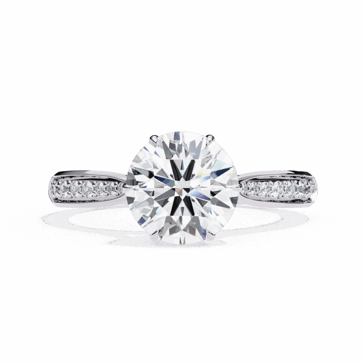 LR14267P11 1.25 Carat Round Cut True Love Solitaire Ring Image 1