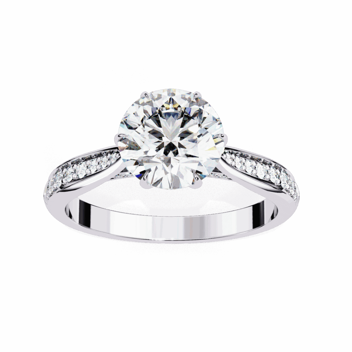 1.25 Carat Round Cut True Love Solitaire Ring  Image 4