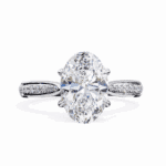 2 Carat Oval Cut True Love Solitaire Ring