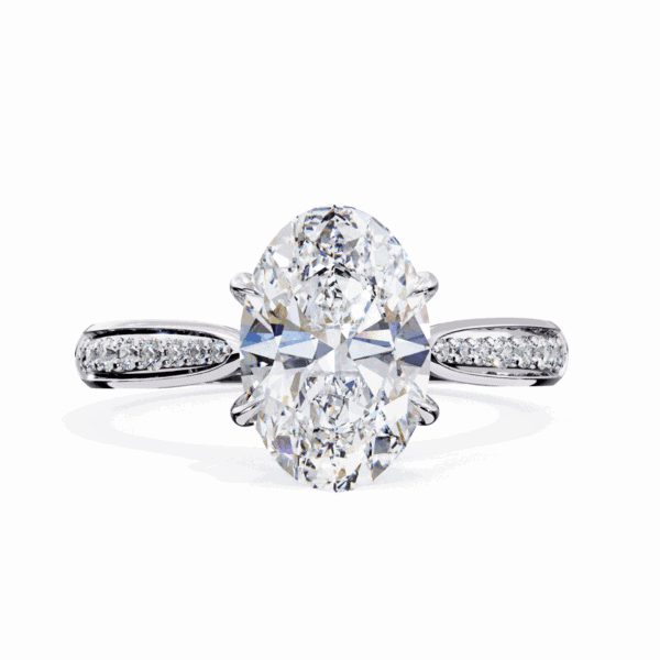 2 Carat Oval Cut True Love Solitaire Ring