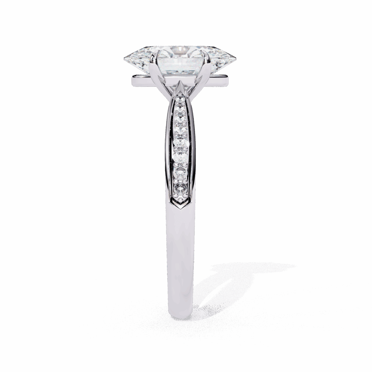 2 Carat Oval Cut True Love Solitaire Ring  Image 2