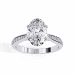 2 Carat Oval Cut True Love Solitaire Ring - Image 4