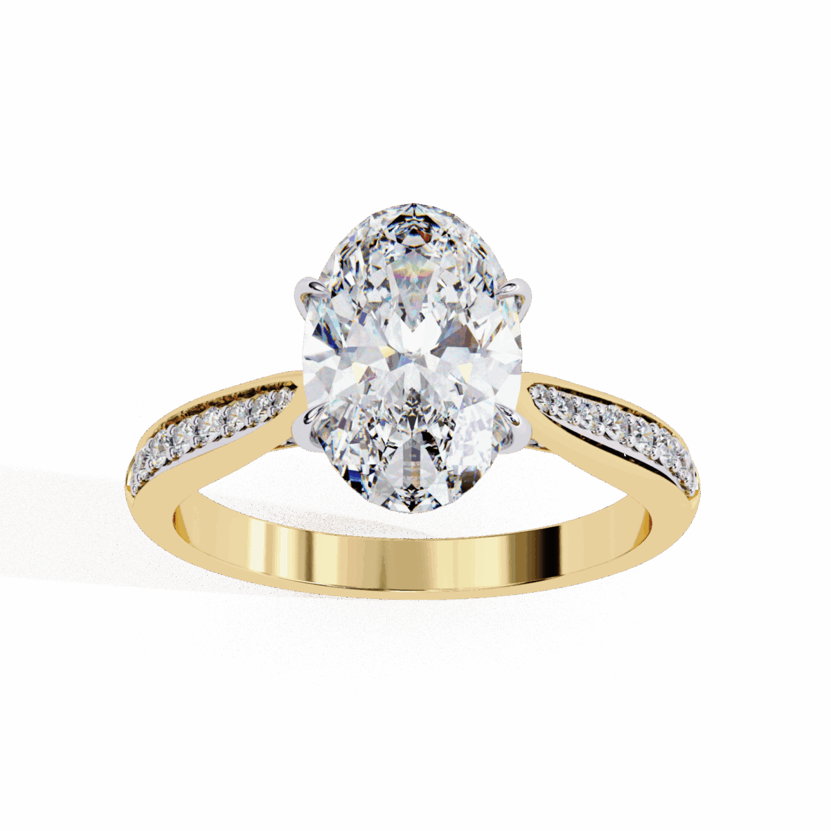 2 Carat Oval Cut True Love Solitaire Ring  Image 8