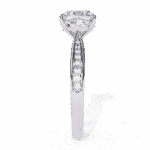 2 Carat Cushion Cut True Love Solitaire Ring - Image 2