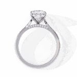 2 Carat Cushion Cut True Love Solitaire Ring - Image 3
