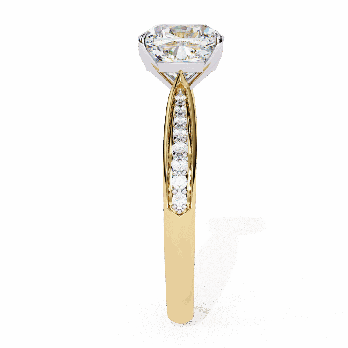 2 Carat Cushion Cut True Love Solitaire Ring  Image 6