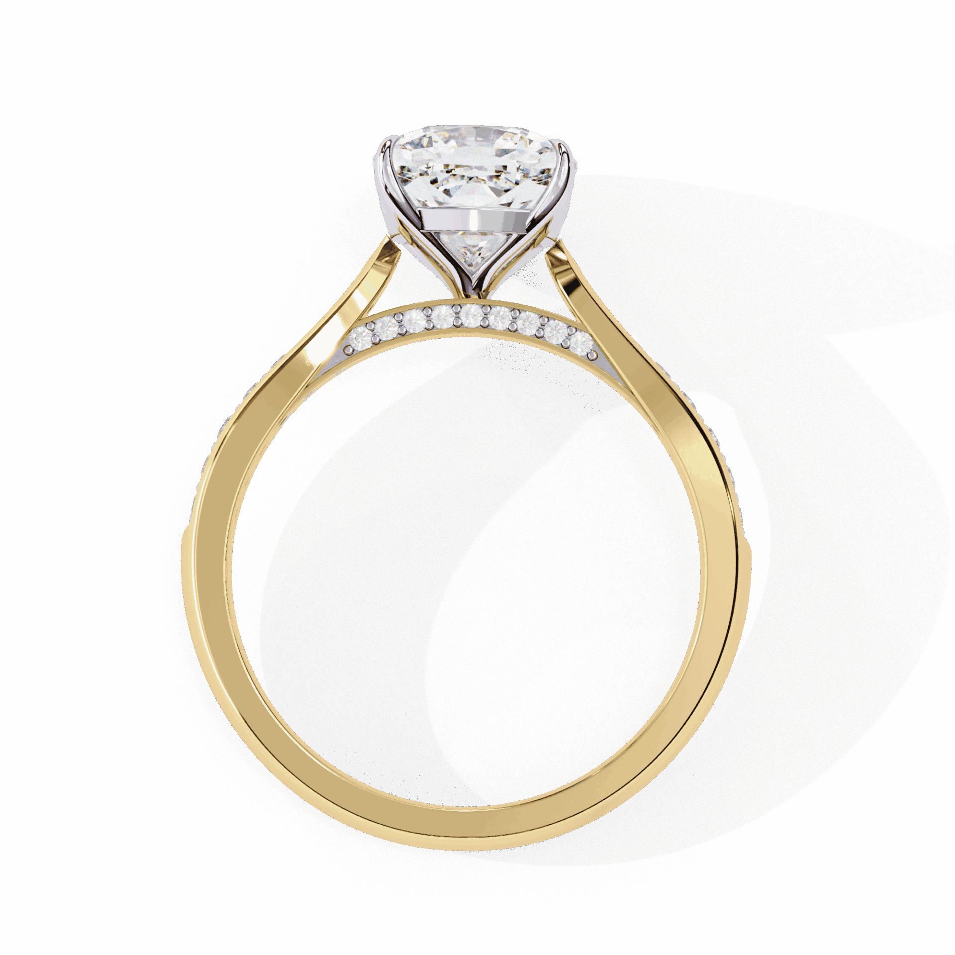 Cushion Cut Solitaire Ring