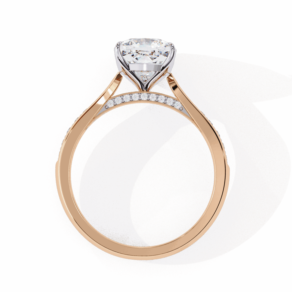 2 Carat Cushion Cut True Love Solitaire Ring  Image 12