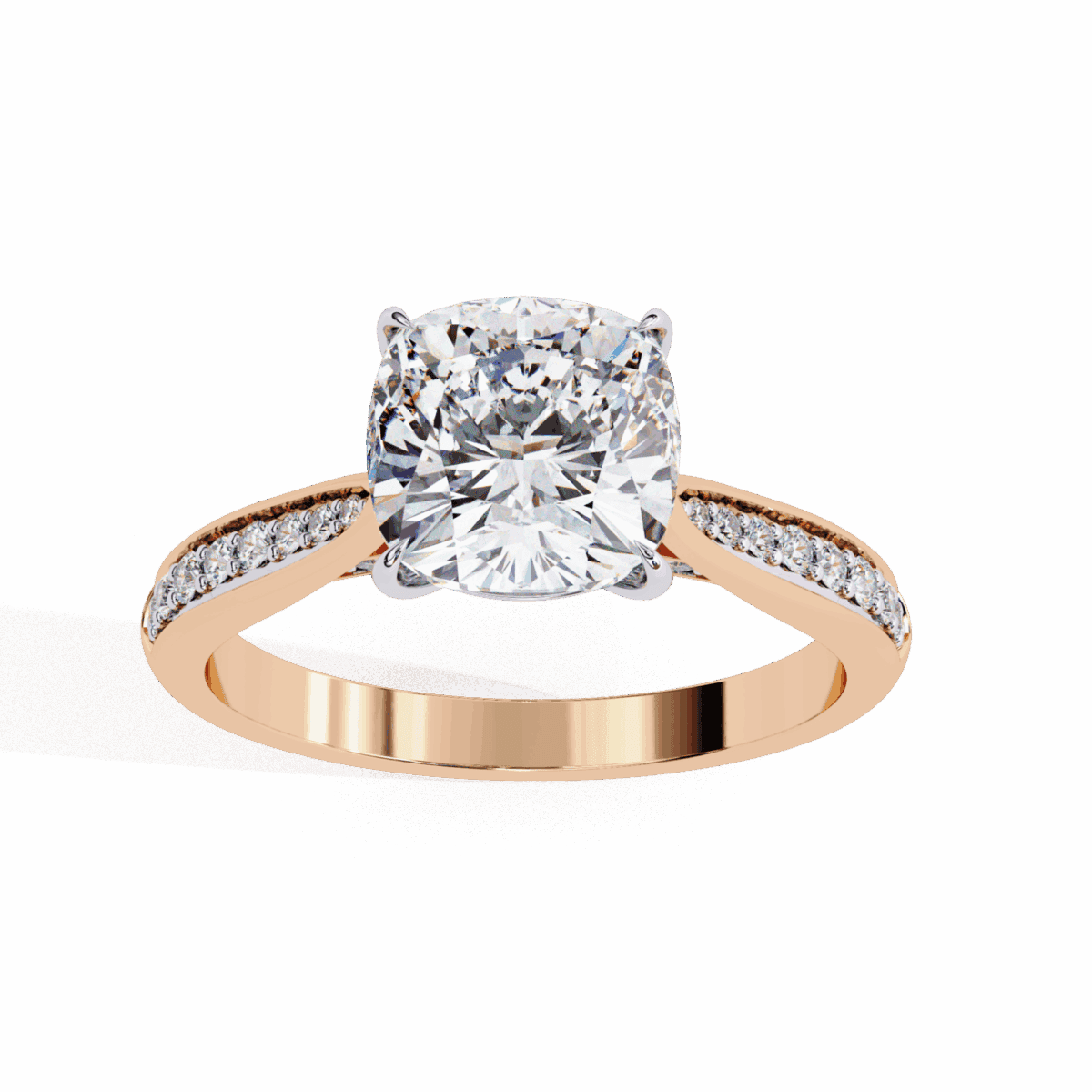 2 Carat Cushion Cut True Love Solitaire Ring  Image 13