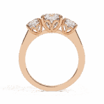 4 Carat Cushion Cut Solitaire in Three Stone Setting - Image 11