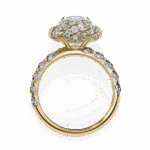 3.25 Carat Oval Cut Solitaire in Halo Setting - Image 7