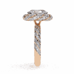 3.25 Carat Oval Cut Solitaire in Halo Setting - Image 10