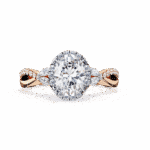 1 Carat Oval Cut Solitaire in Halo Setting - Image 8