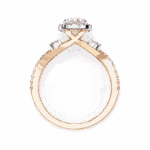 1 Carat Oval Cut Solitaire in Halo Setting - Image 10