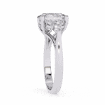 2.5 Carat Oval Cut Solitaire in Bezel Setting - Image 2