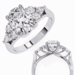 2.5 Carat Oval Cut Solitaire in Bezel Setting - Image 5