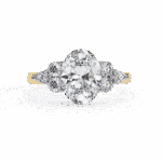 2.5 Carat Oval Cut Solitaire in Bezel Setting - Image 6