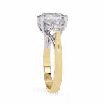 2.5 Carat Oval Cut Solitaire in Bezel Setting - Image 7