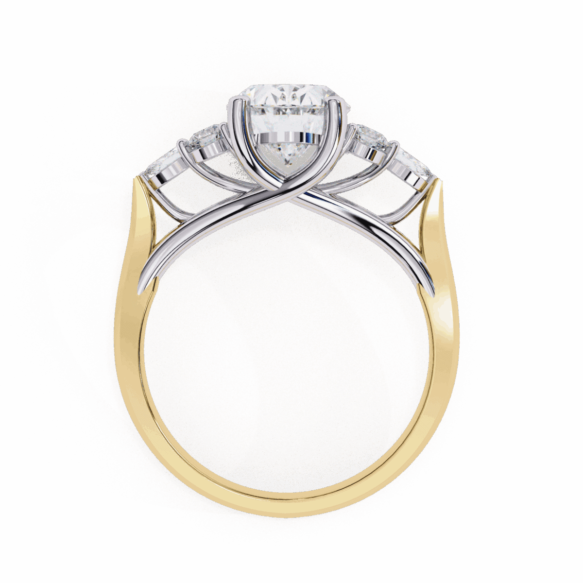 2.5 Carat Oval Cut Solitaire in Bezel Setting  Image 8