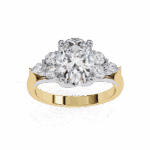 2.5 Carat Oval Cut Solitaire in Bezel Setting - Image 9