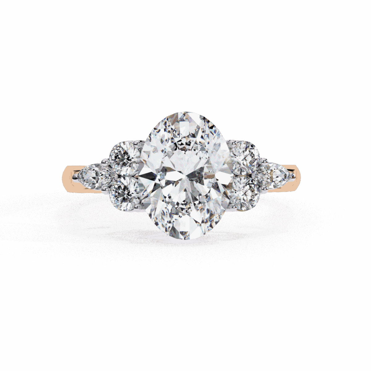 2.5 Carat Oval Cut Solitaire in Bezel Setting  Image 10