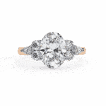 2.5 Carat Oval Cut Solitaire in Bezel Setting - Image 10