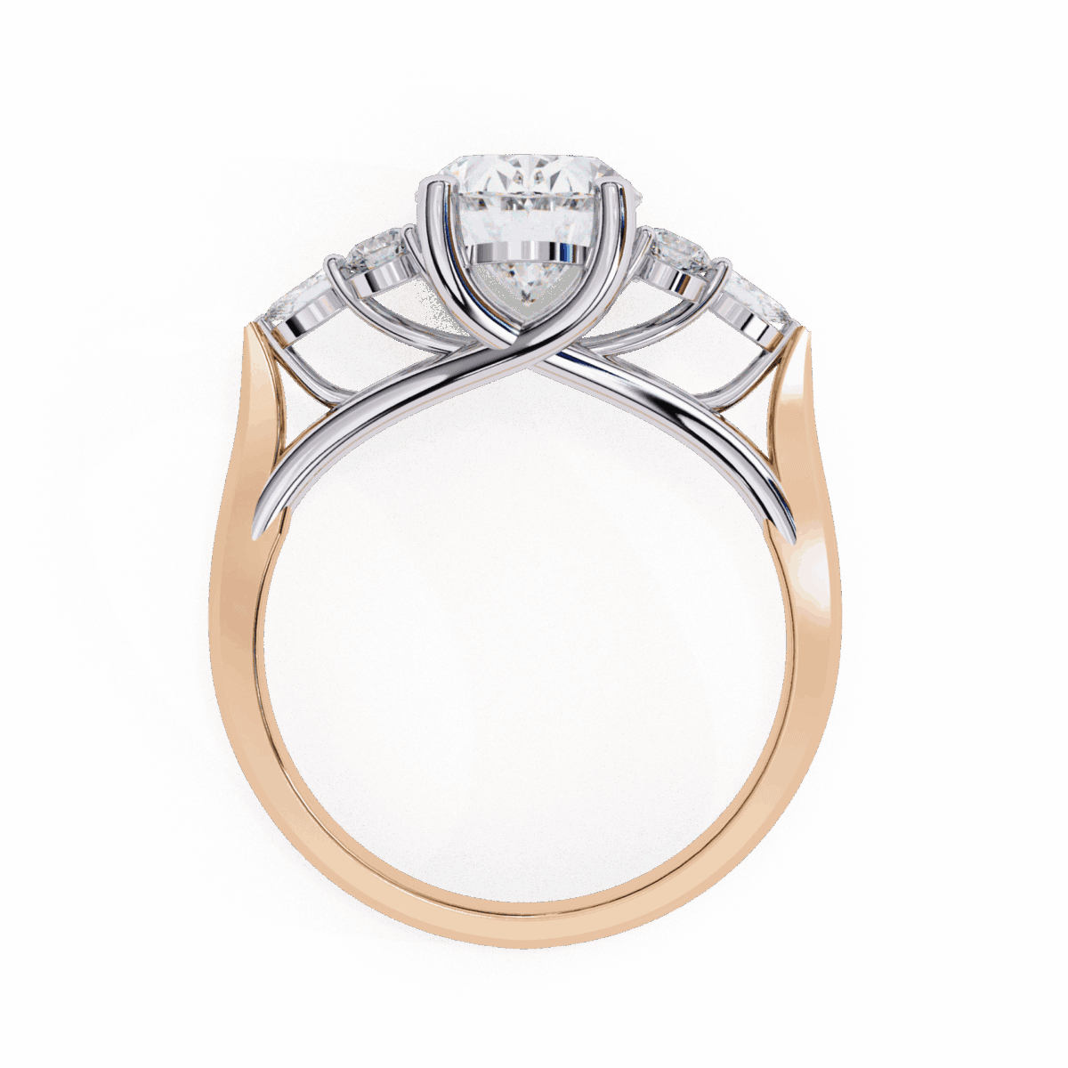 2.5 Carat Oval Cut Solitaire in Bezel Setting  Image 12