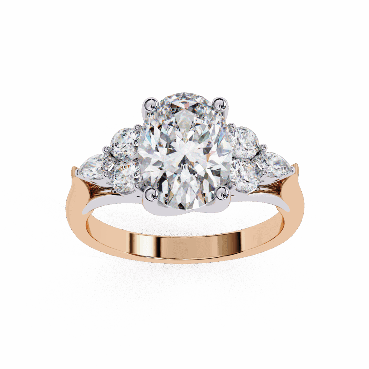 2.5 Carat Oval Cut Solitaire in Bezel Setting  Image 13