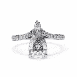 1.75 Carat Pear Cut Solitaire in Bezel Setting