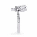 1.75 Carat Pear Cut Solitaire in Bezel Setting - Image 2