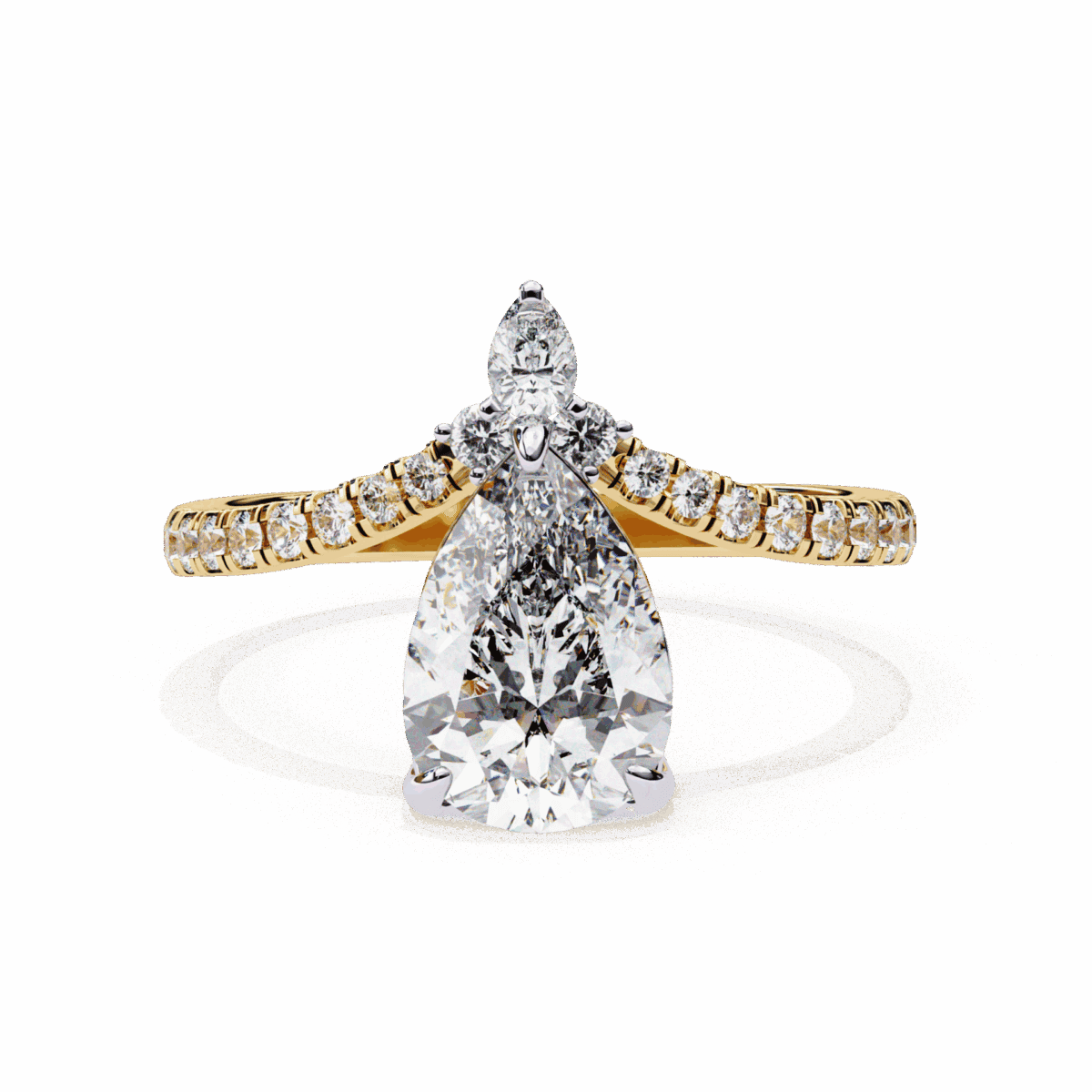 1.75 Carat Pear Cut Solitaire in Bezel Setting  Image 5