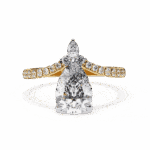 1.75 Carat Pear Cut Solitaire in Bezel Setting - Image 5