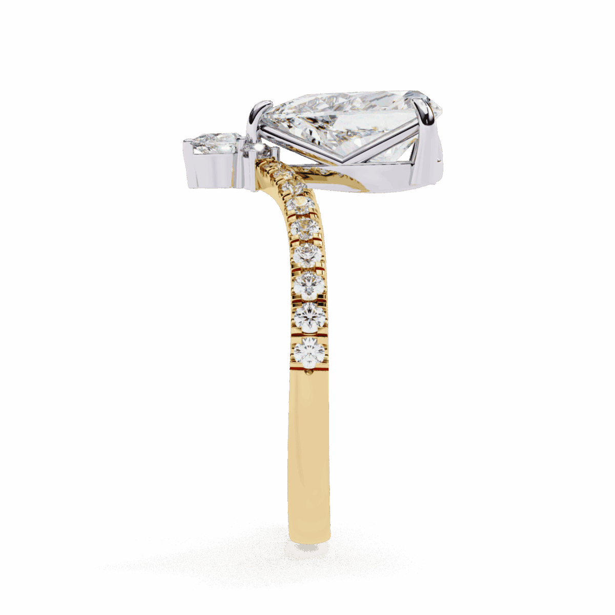 1.75 Carat Pear Cut Solitaire in Bezel Setting  Image 6