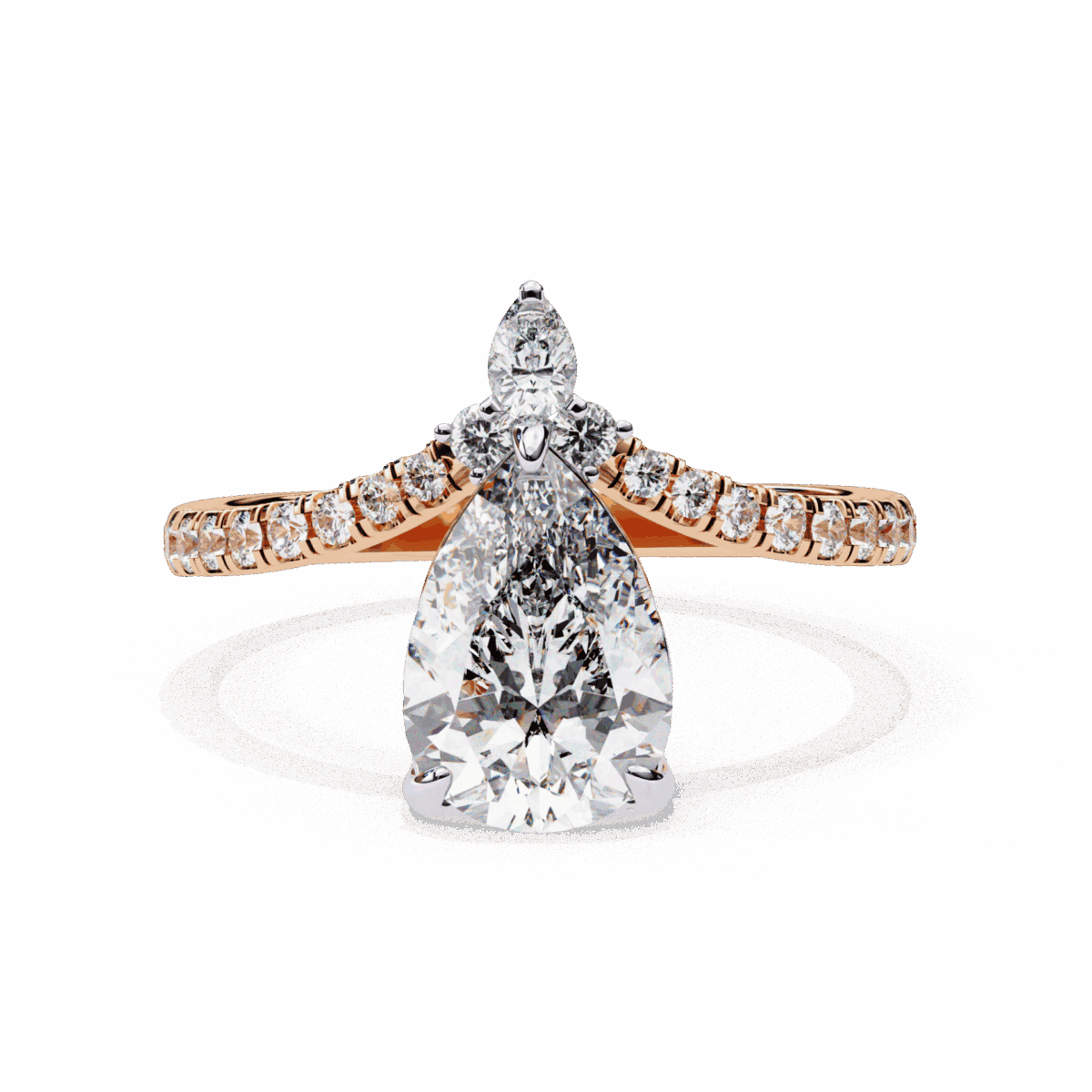 1.75 Carat Pear Cut Solitaire in Bezel Setting  Image 10