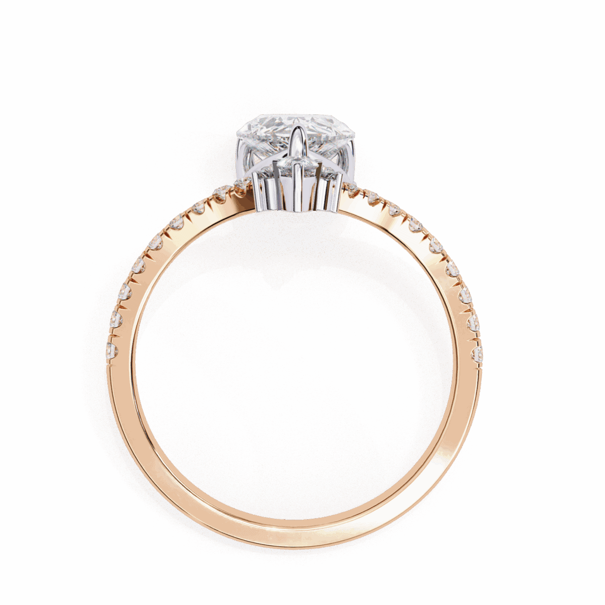 1.75 Carat Pear Cut Solitaire in Bezel Setting  Image 12