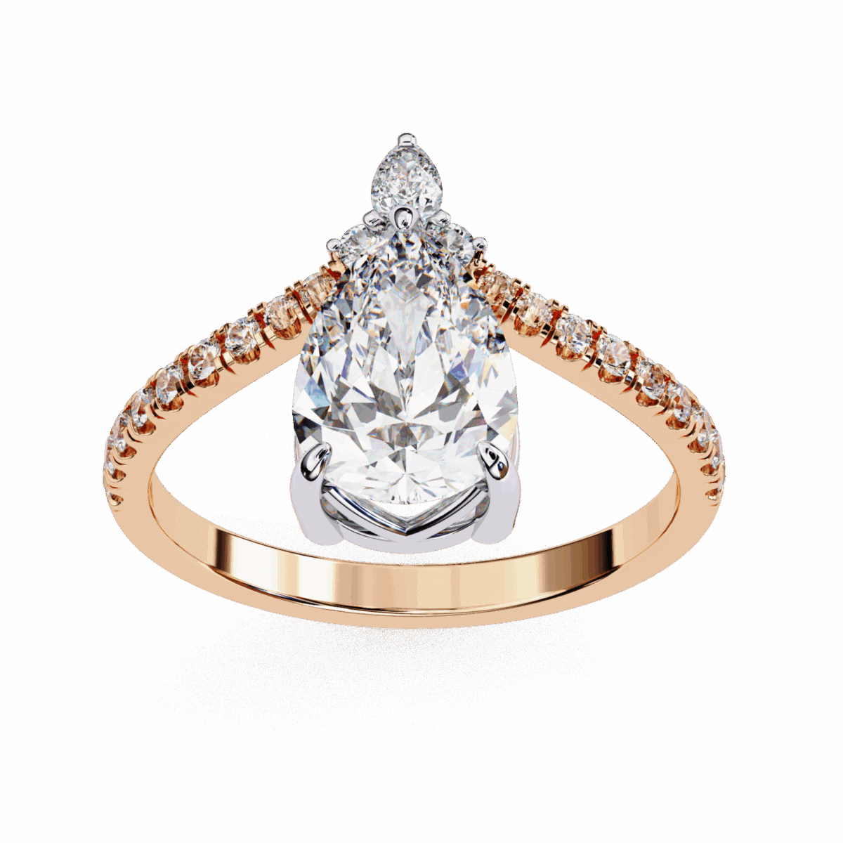 1.75 Carat Pear Cut Solitaire in Bezel Setting  Image 13