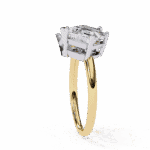 4.25 Carat Radiant and Emerald Cut Toi et Moi Solitaire Ring - Image 6