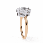 4.25 Carat Radiant and Emerald Cut Toi et Moi Solitaire Ring - Image 10