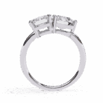 4 Carat Radiant and Round Cut Toi et Moi Solitaire Ring - Image 3