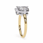 4 Carat Radiant and Round Cut Toi et Moi Solitaire Ring - Image 6