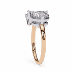 4 Carat Radiant and Round Cut Toi et Moi Solitaire Ring - Image 10