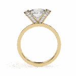3.25 Carat Round Cut Solitaire in Hidden Halo - Image 7
