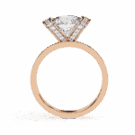 3.25 Carat Round Cut Solitaire in Hidden Halo - Image 11