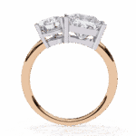 4.25 Carat Pear and Princess Cut Toi et Moi Solitaire Ring - Image 11