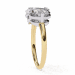 3.75 Carat Pear and Round Cut Toi et Moi Solitaire Ring - Image 6