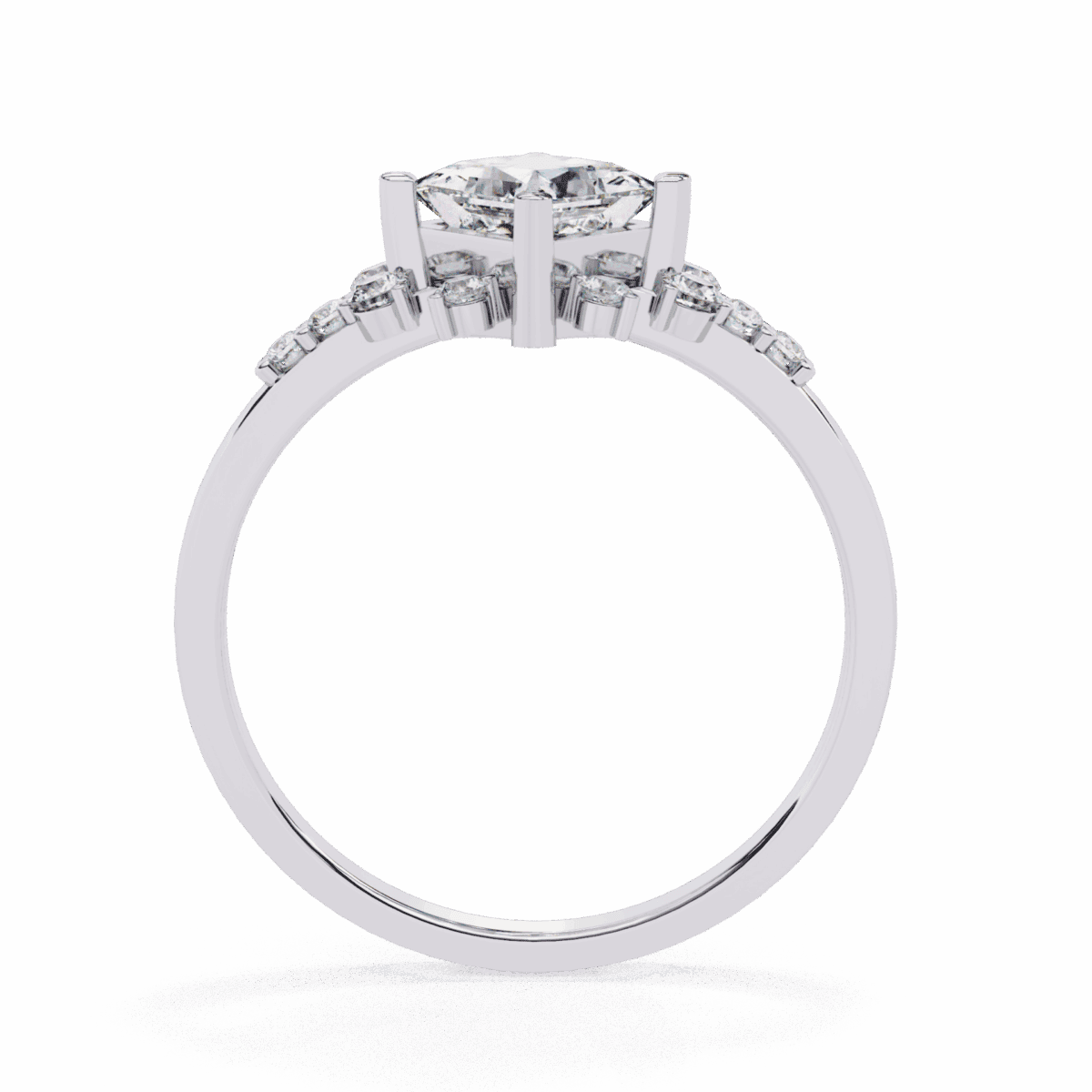1 Carat Princess Cut Refined Everyday Look  Image 3