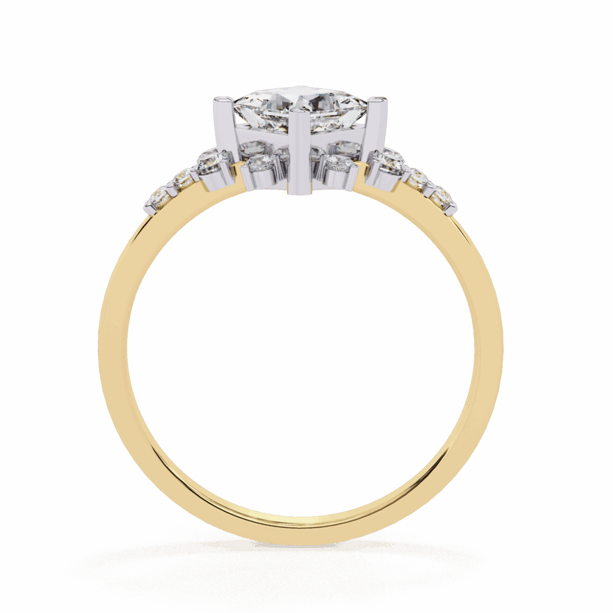 1 Carat Princess Cut Refined Everyday Look  Image 6