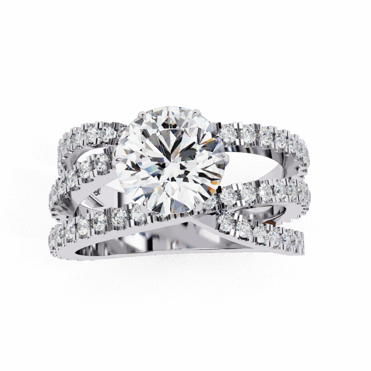1.75 Carat Round Cut Subtle Shine Ring  Image 4
