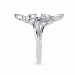 1 Carat Pear and Round Cut Modern Essential Ring - Image 2